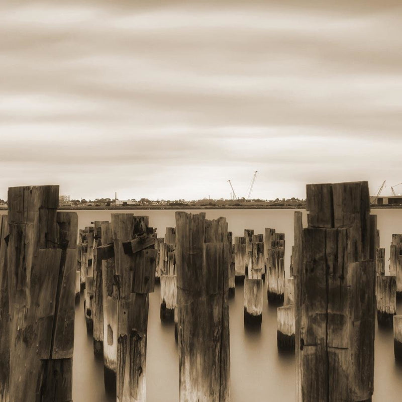 Glezna baltā rāmī - Breakwater In Port 1 