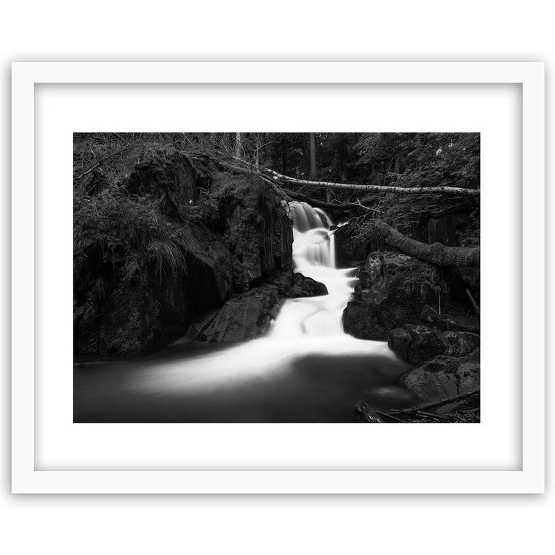 Glezna baltā rāmī - Fairytale Waterfall 2 