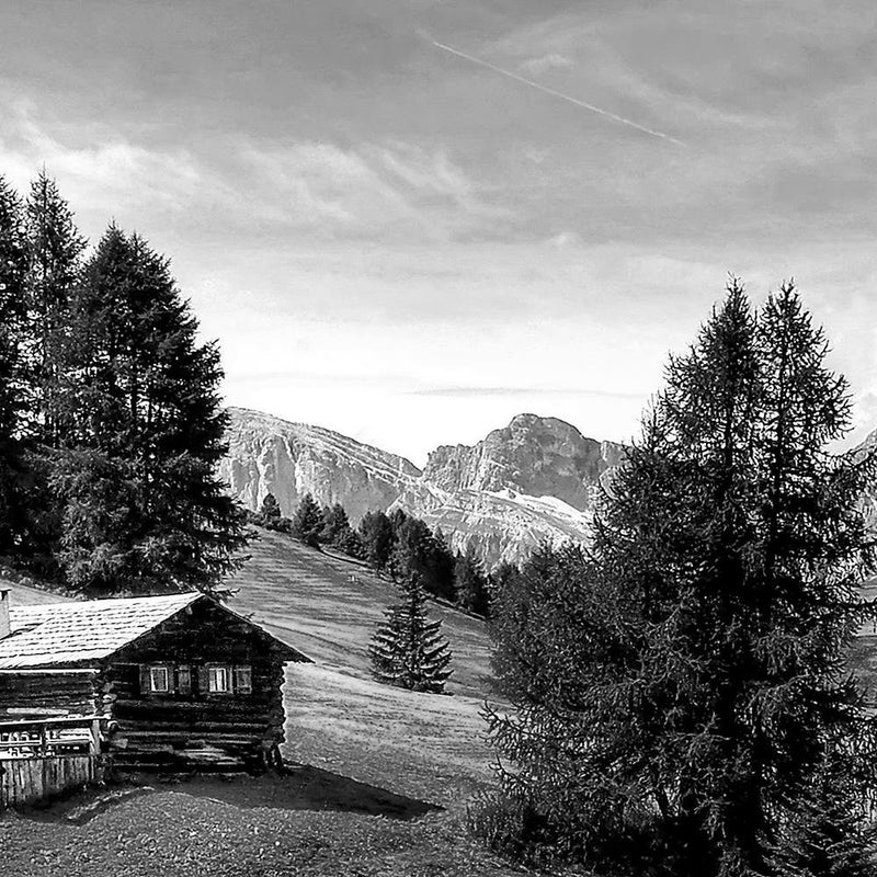 Glezna baltā rāmī - Cabin In The Mountains 2 