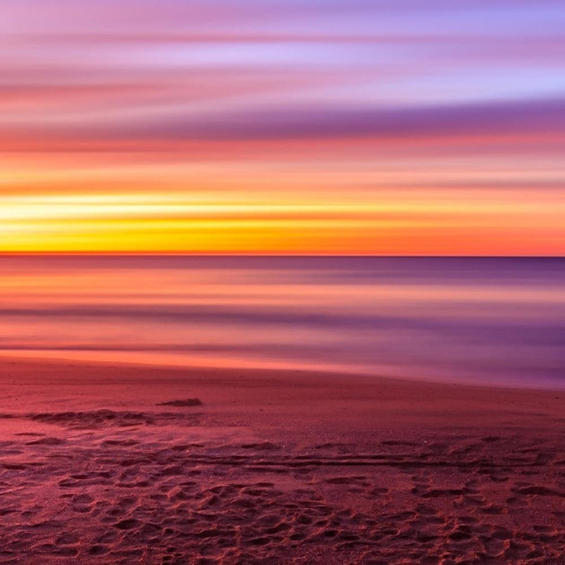 Glezna baltā rāmī - Sunset By The Sea 