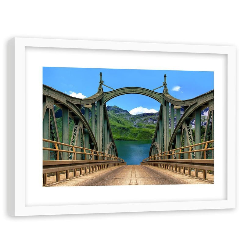 Glezna baltā rāmī - The Road Over The Bridge 