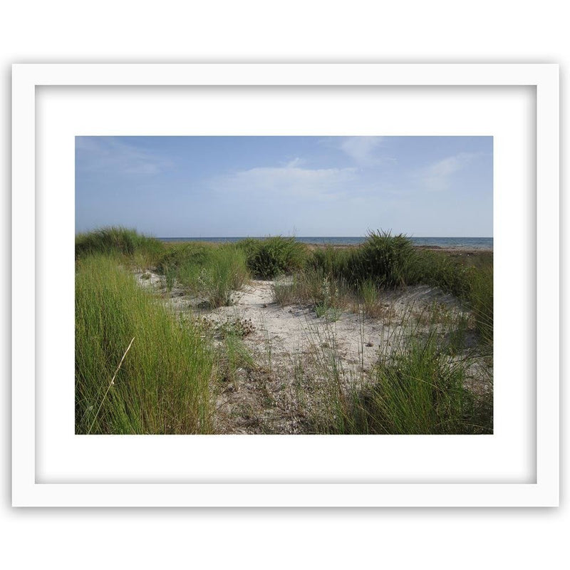 Glezna baltā rāmī - View Of The Dunes 