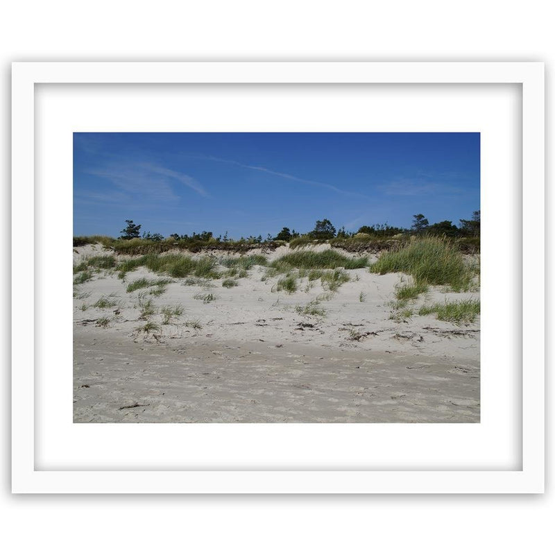 Glezna baltā rāmī - Beach And Dunes 