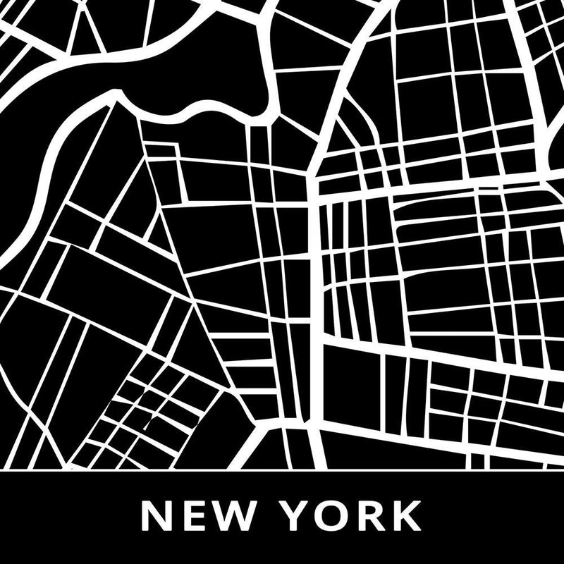 Glezna baltā rāmī - City In New York 