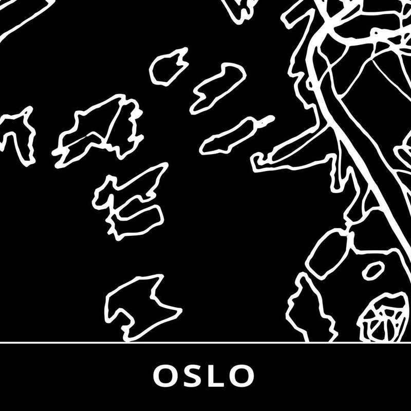 Glezna baltā rāmī - City In Oslo 