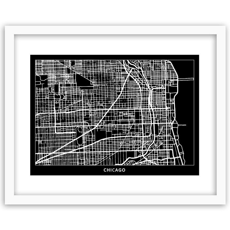 Glezna baltā rāmī - Plan Of Chicago 