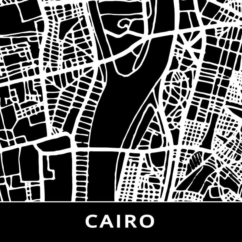 Glezna baltā rāmī - City Cairo 