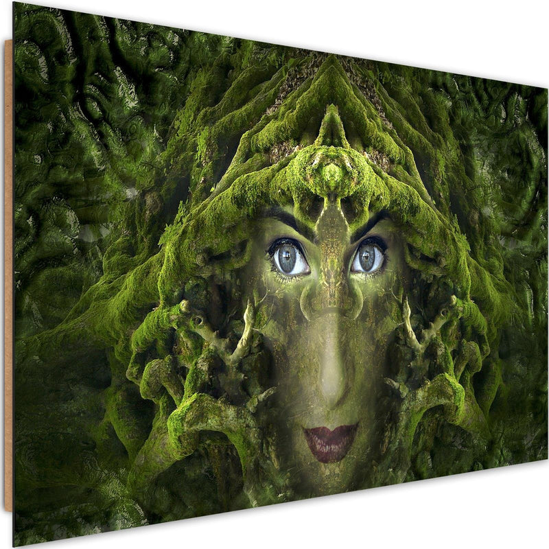 Dekoratīvais panelis - Woman's Face In Moss Fantasy 