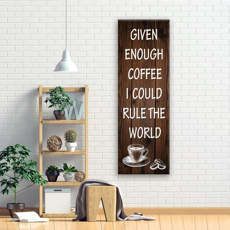 Dekoratīvais panelis - Quote From A Cup Of Coffee 