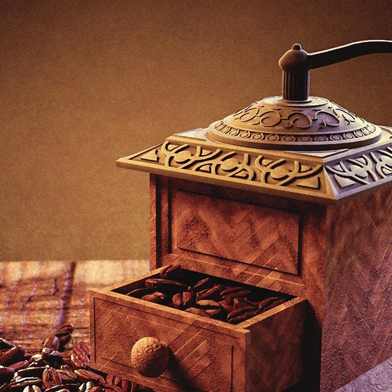 Glezna baltā rāmī - Coffee Grinder 