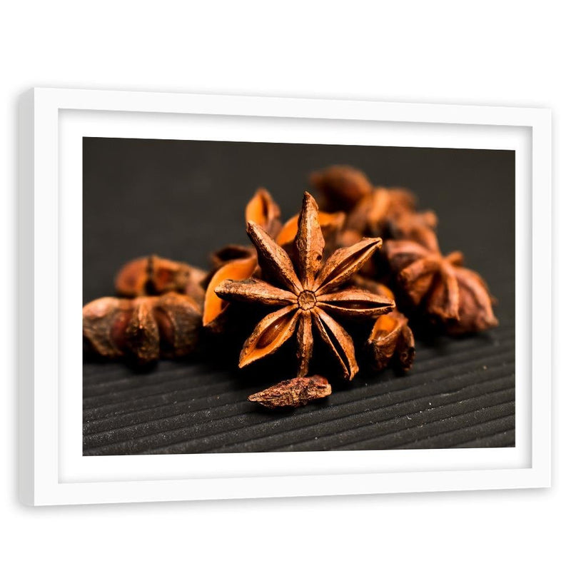 Glezna baltā rāmī - Anise Decorative 