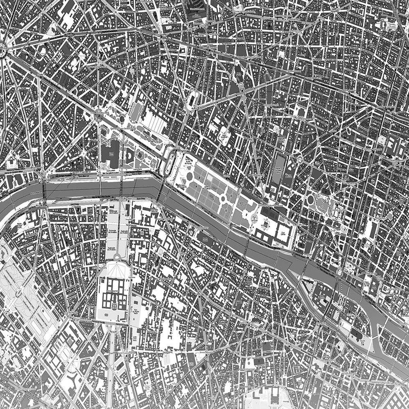 Dekoratīvais panelis - Paris City Plan 