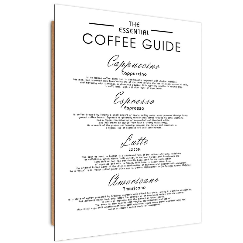 Dekoratīvais panelis - Guide Coffee 