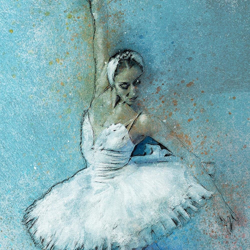 Glezna baltā rāmī - Beautiful Ballerina 