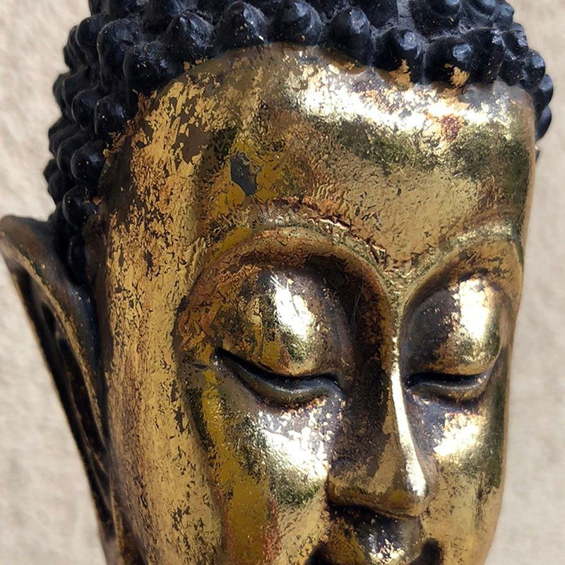 Glezna baltā rāmī - The Face Of The Golden Buddha 