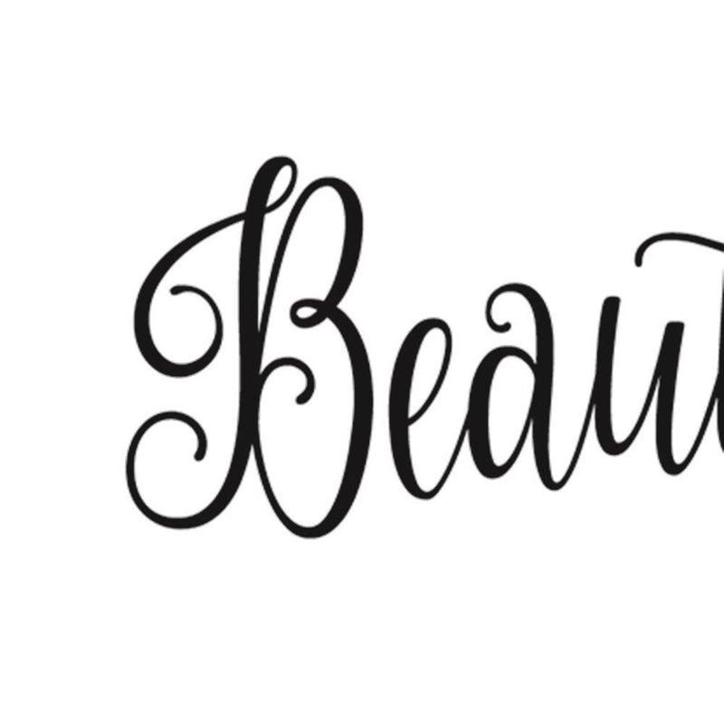 Glezna baltā rāmī - Typography - Beautifull 