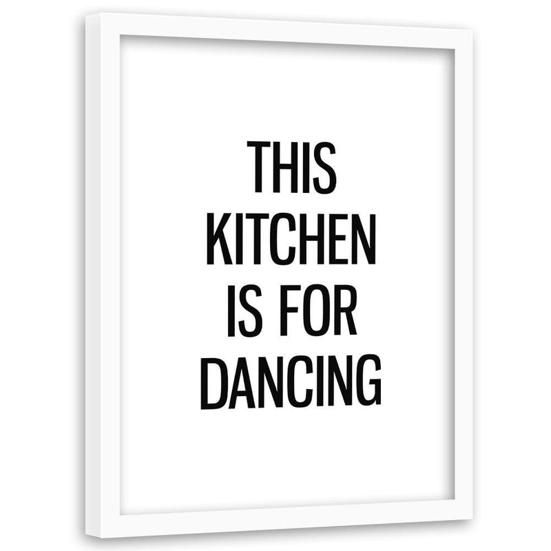 Glezna baltā rāmī - Kitchen To Dance 