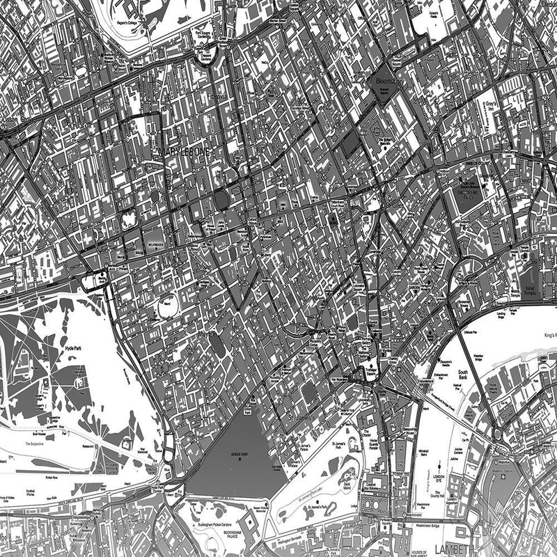 Glezna baltā rāmī - London City Plan 