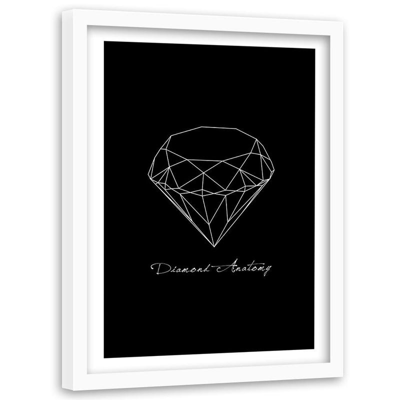 Glezna baltā rāmī - Diamond Anatomy 