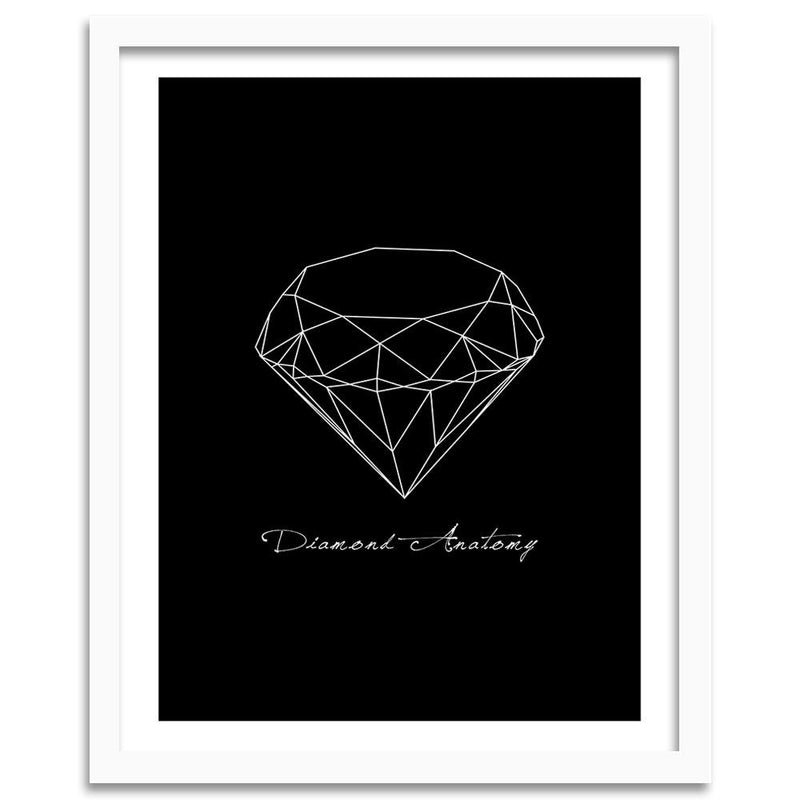 Glezna baltā rāmī - Diamond Anatomy 