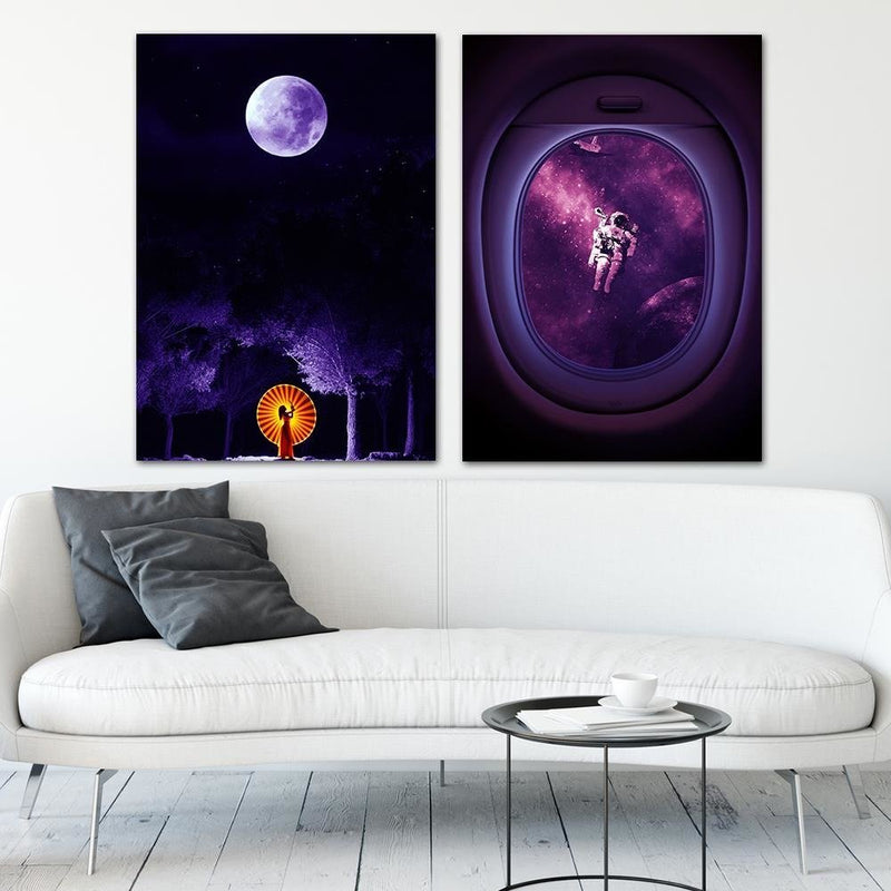 Dekoratīvais panelis - Giclée Art Print Purple 