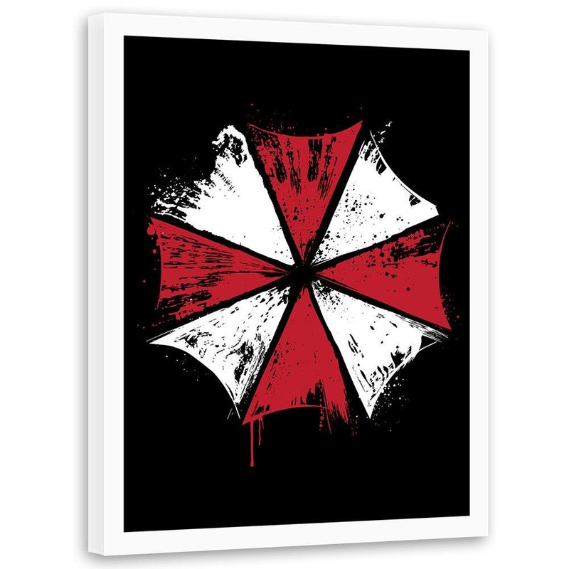 Glezna baltā rāmī - Umbrella Corp Red 