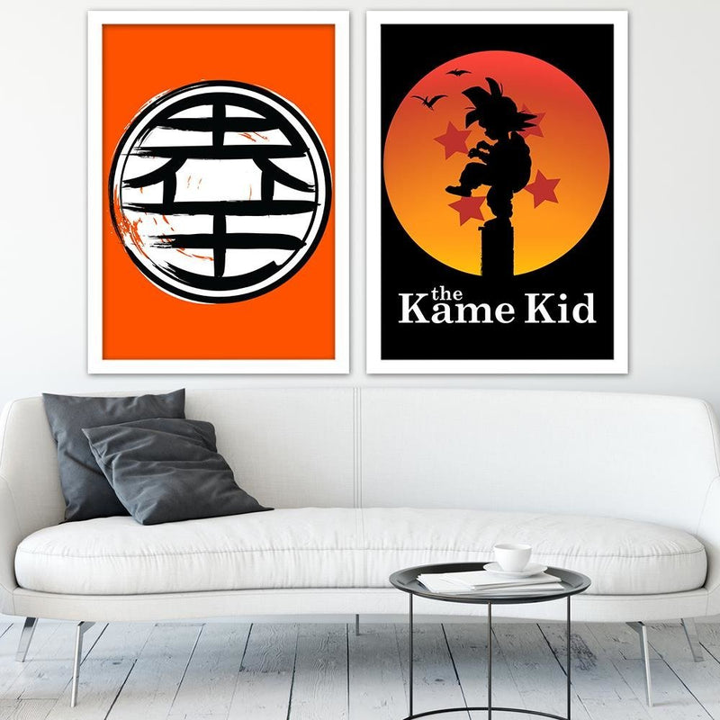 Glezna baltā rāmī - The Kame Kid Orange 