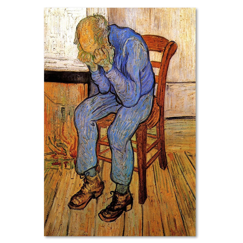 Dekoratīvais panelis - Reproduction of V. Van Gogh "The Old Man in Sadness" 