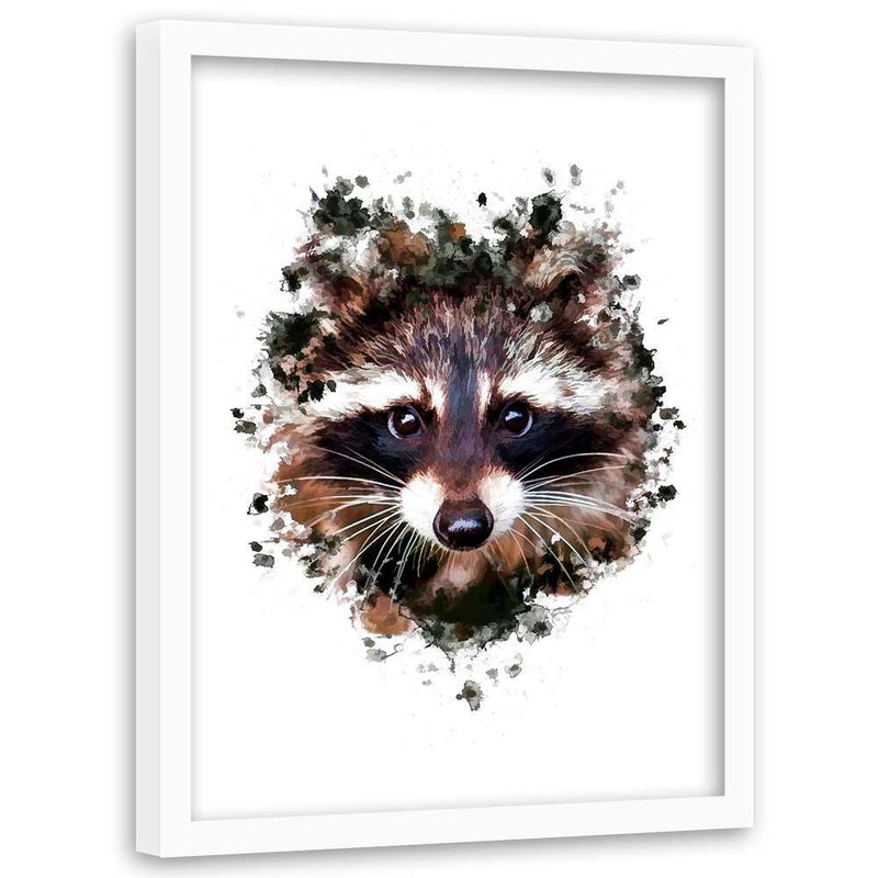 Glezna baltā rāmī - The Raccoon 