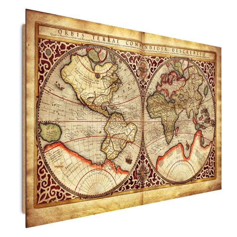 Dekoratīvais panelis - Old World Map 