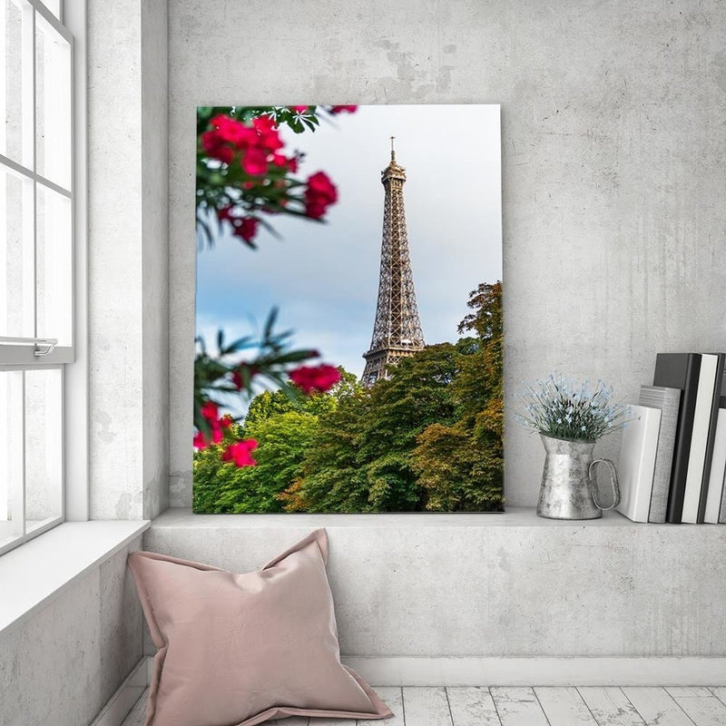 Dekoratīvais panelis - Eiffel Tower And Flower  Home Trends Deco