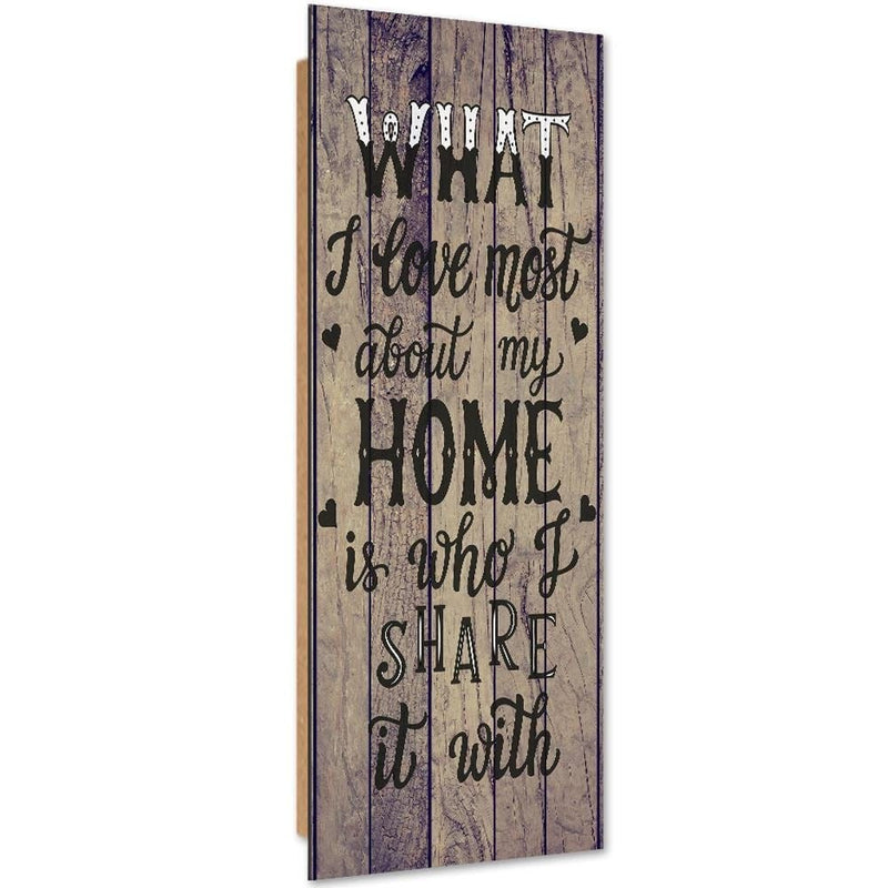 Dekoratīvais panelis - English Sentence With Hearts  Home Trends Deco