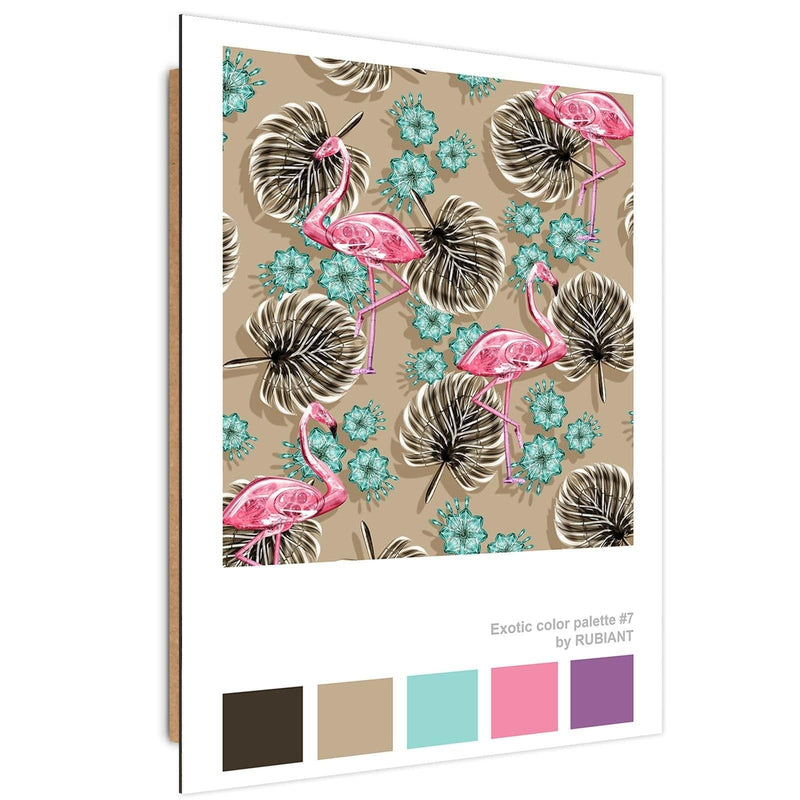 Dekoratīvais panelis - Flamingos Brown  Home Trends Deco