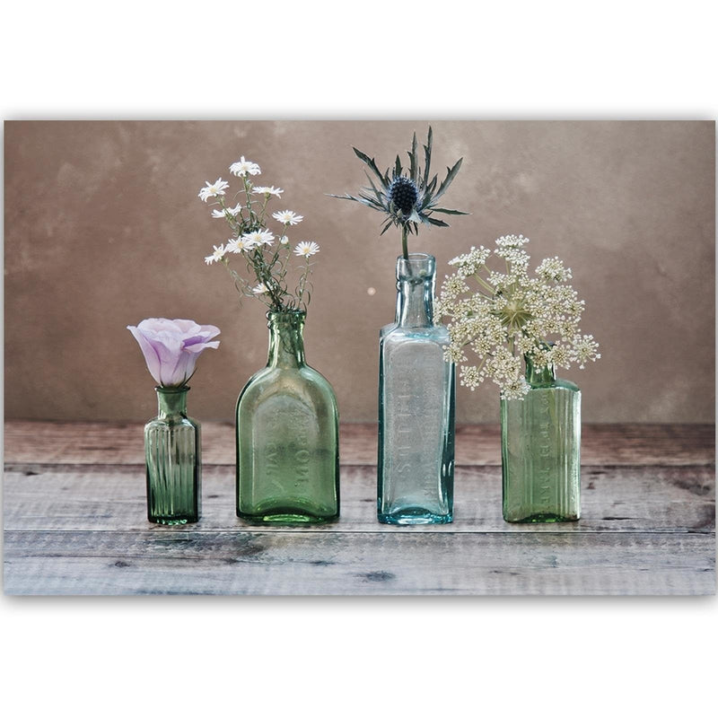 Dekoratīvais panelis - Flowers In Glass Vases  Home Trends Deco