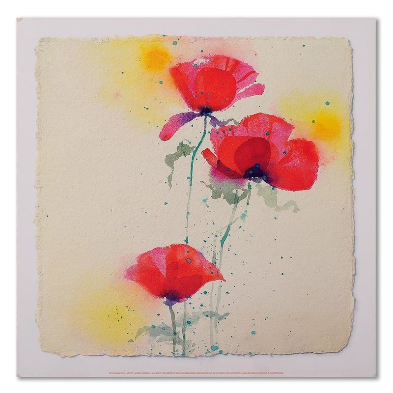 Dekoratīvais panelis - Fugitive poppies 1  30x30 Home Trends Deco