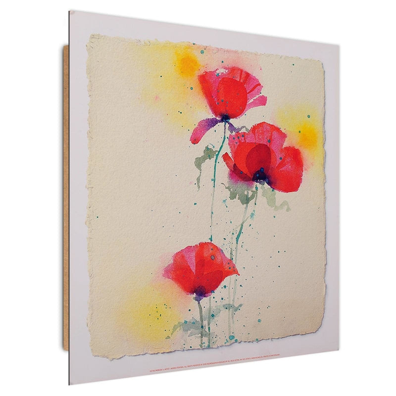 Dekoratīvais panelis - Fugitive poppies 1  30x30 Home Trends Deco