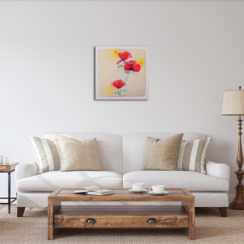 Dekoratīvais panelis - Fugitive poppies 1  30x30 Home Trends Deco