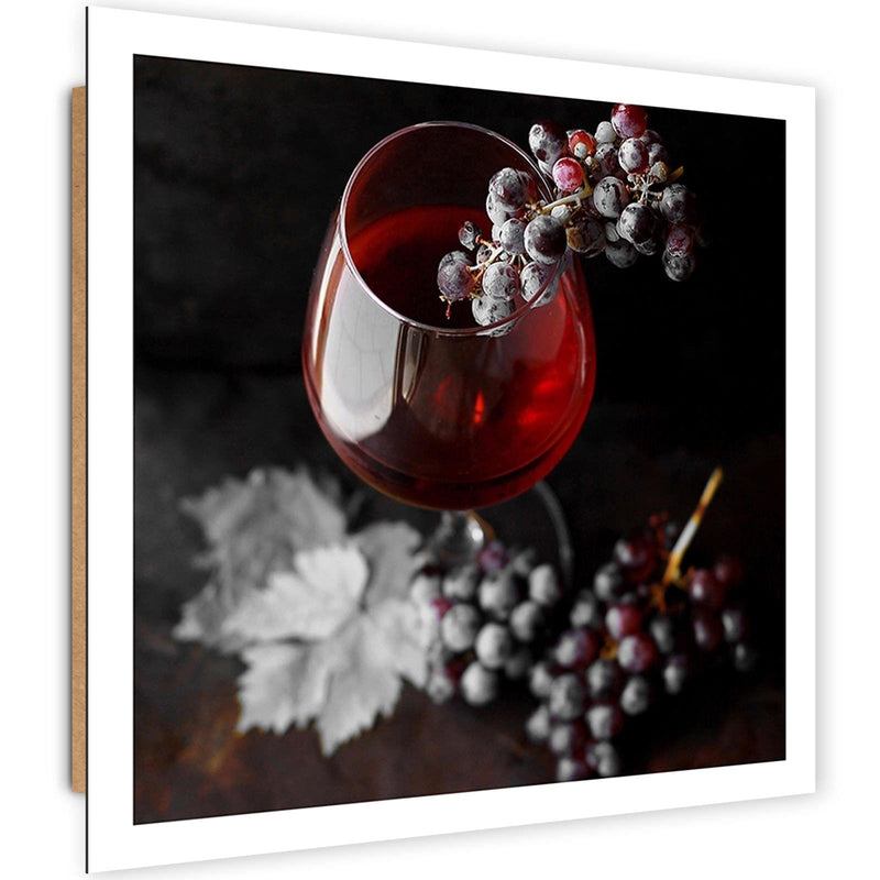 Dekoratīvais panelis - Glass Of Wine And Grapes 2  Home Trends Deco