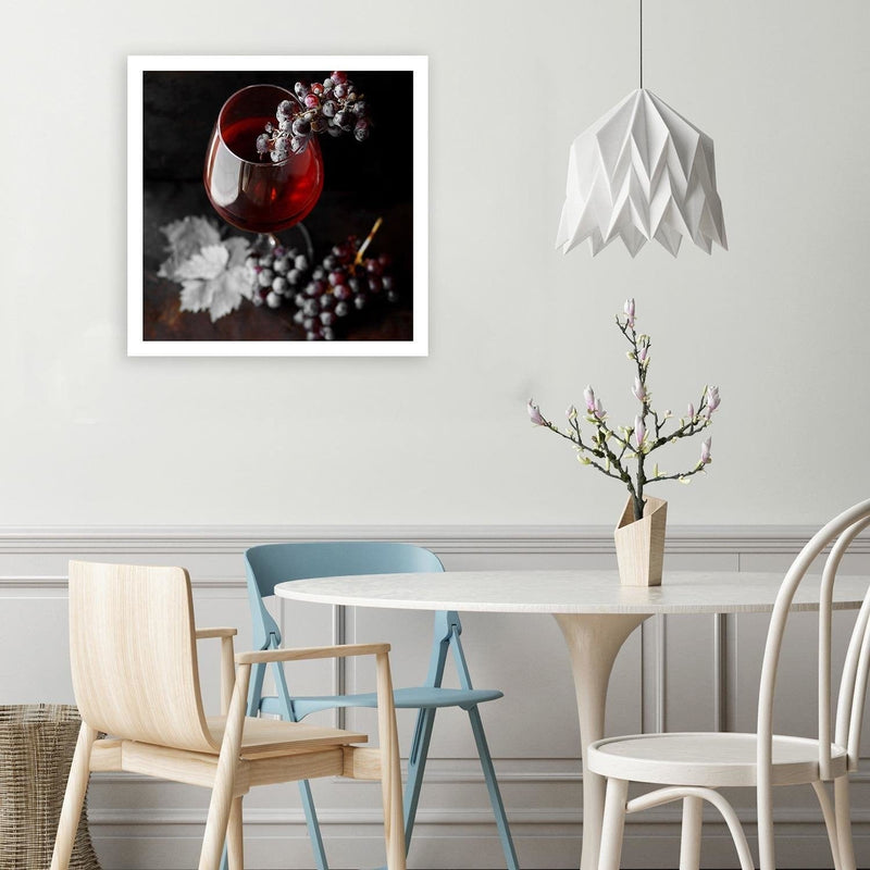 Dekoratīvais panelis - Glass Of Wine And Grapes 2  Home Trends Deco