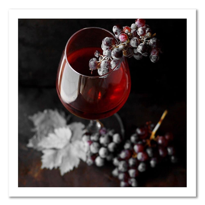 Dekoratīvais panelis - Glass Of Wine And Grapes 2  Home Trends Deco