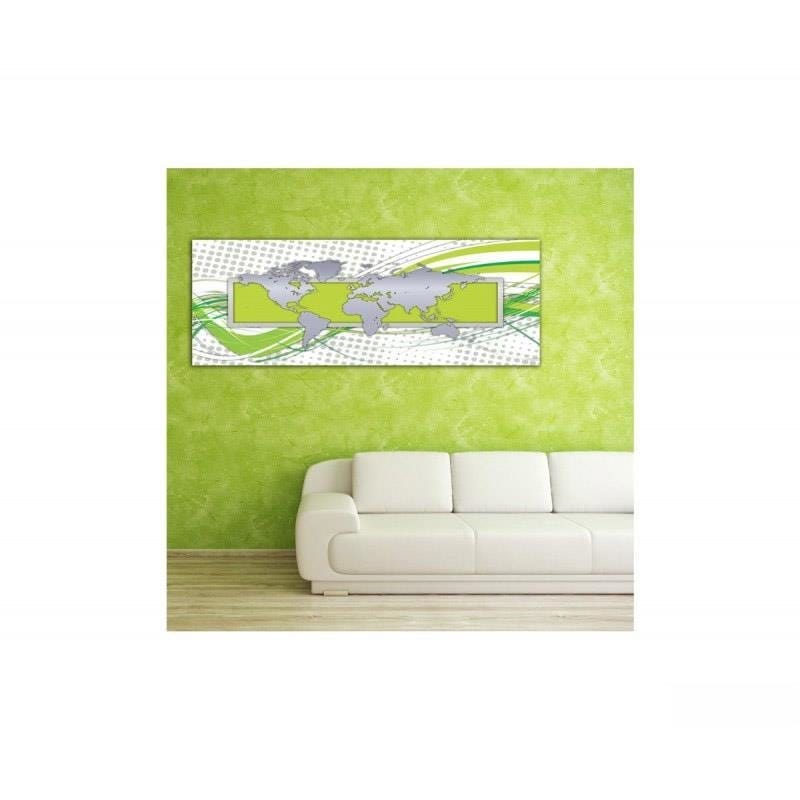 Dekoratīvais panelis - Green World Map  Home Trends Deco