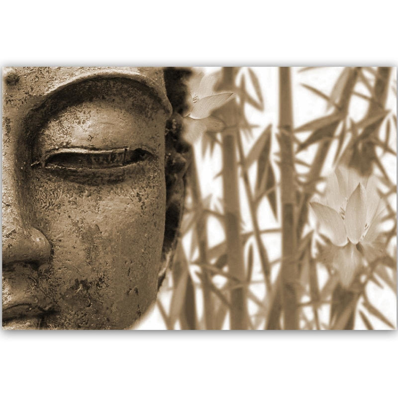 Dekoratīvais panelis - Half Face Of Buddha 4  Home Trends Deco