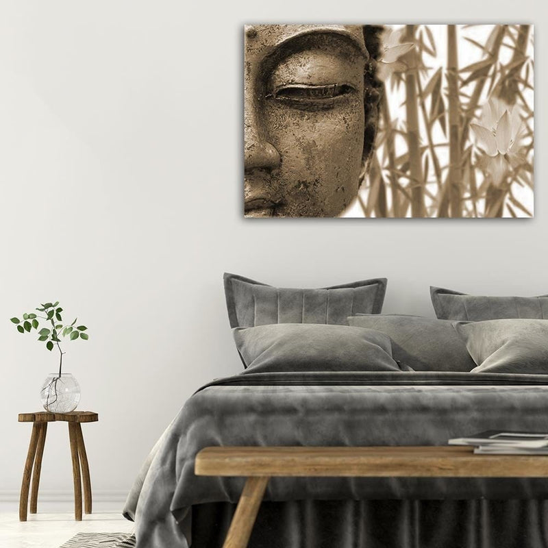 Dekoratīvais panelis - Half Face Of Buddha 4  Home Trends Deco