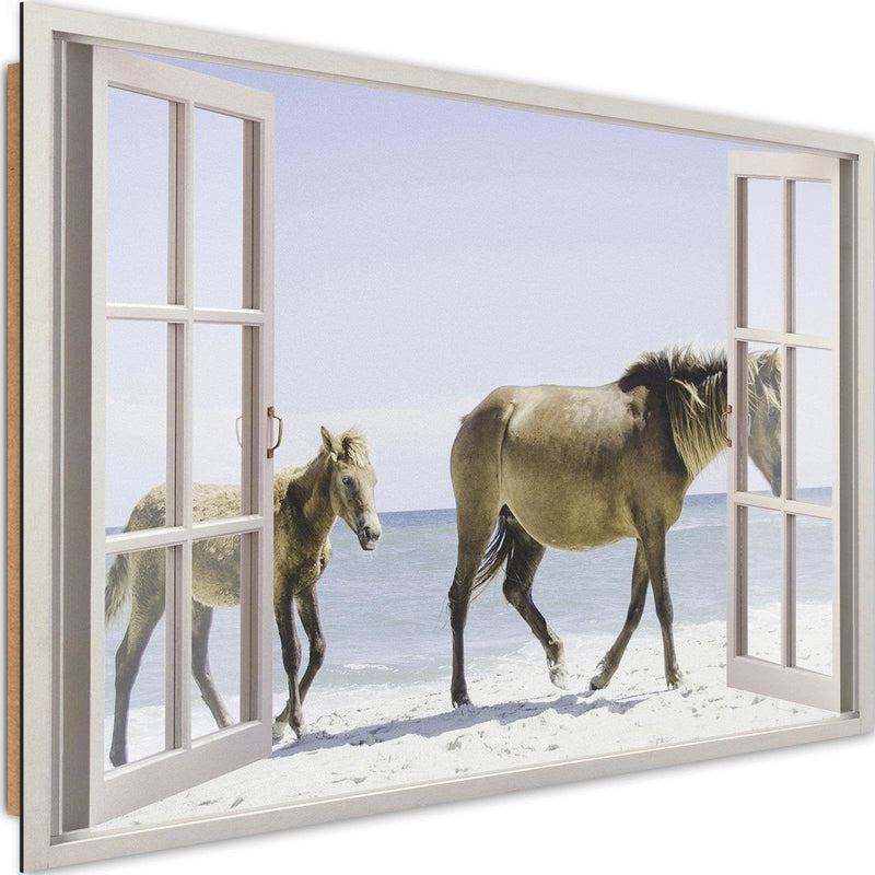 Dekoratīvais panelis - Horses On The Beach  Home Trends Deco