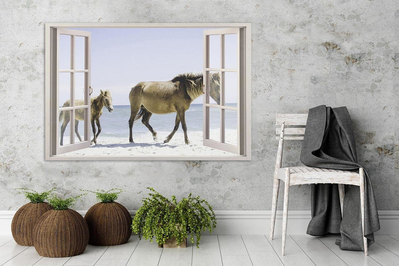 Dekoratīvais panelis - Horses On The Beach  Home Trends Deco