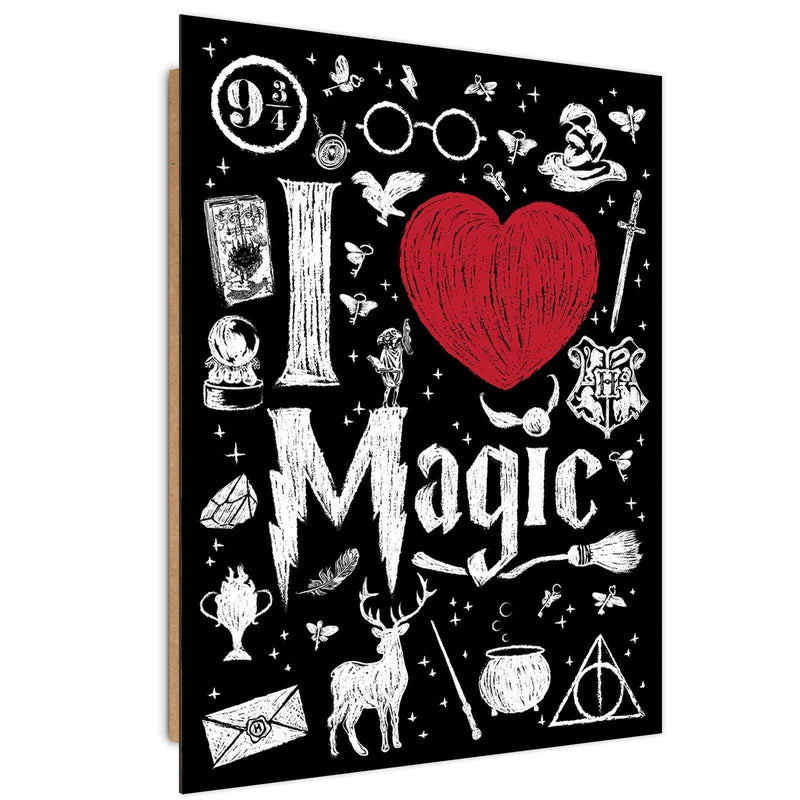 Dekoratīvais panelis - I Love Magic Image Black And White  Home Trends Deco