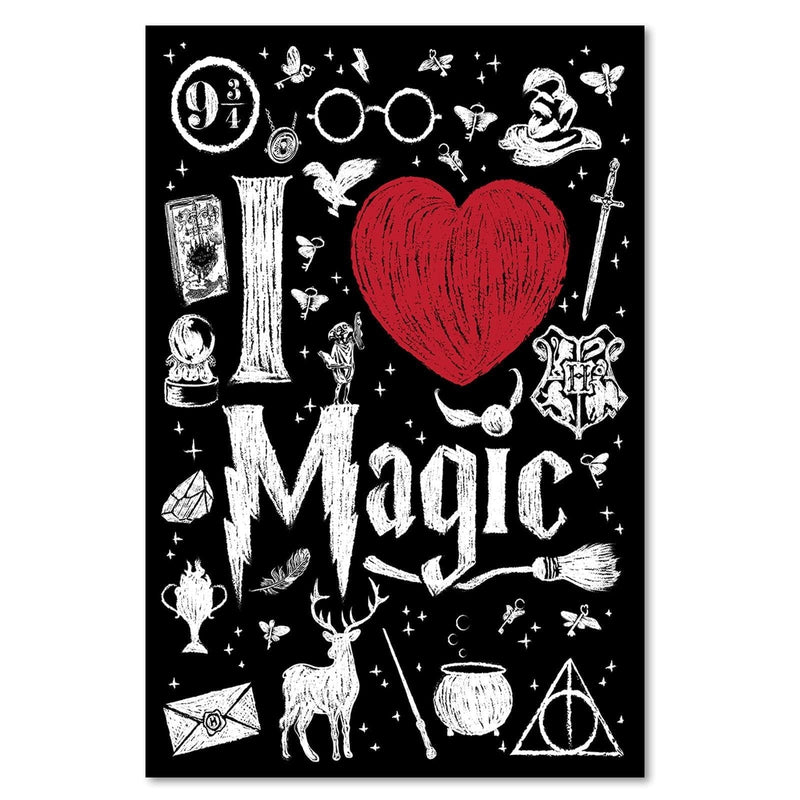 Dekoratīvais panelis - I Love Magic Image Black And White  Home Trends Deco