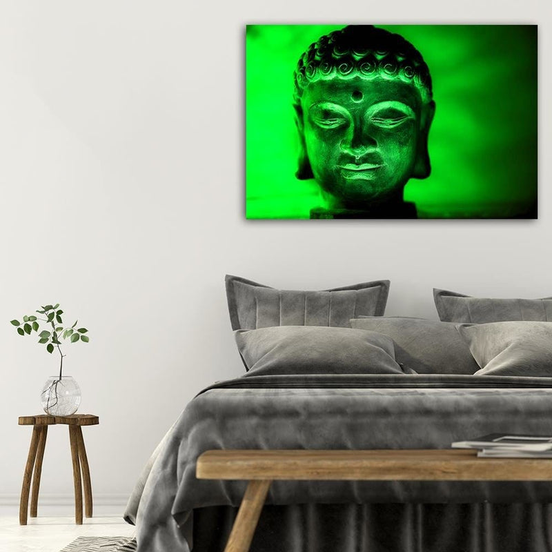 Dekoratīvais panelis - Illuminated Buddha Head 2  Home Trends Deco