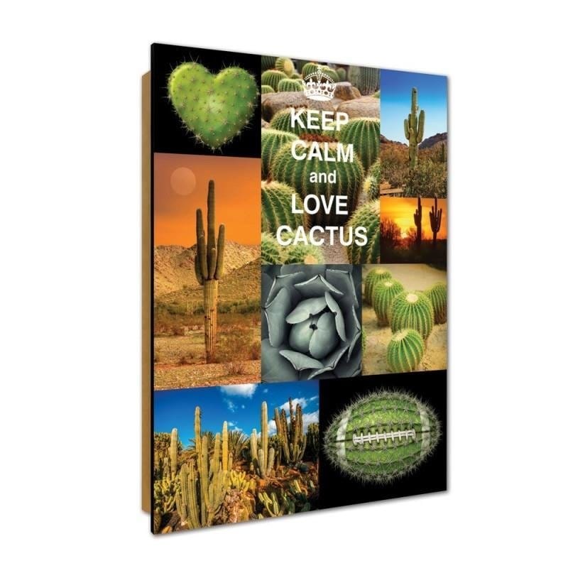 Dekoratīvais panelis - Keep Calm And Love Cactus  Home Trends Deco