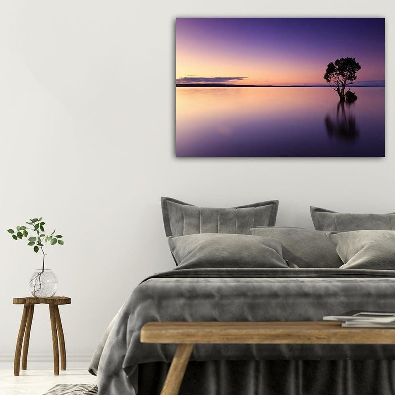 Dekoratīvais panelis - Lonely Tree On The Lake  Home Trends Deco